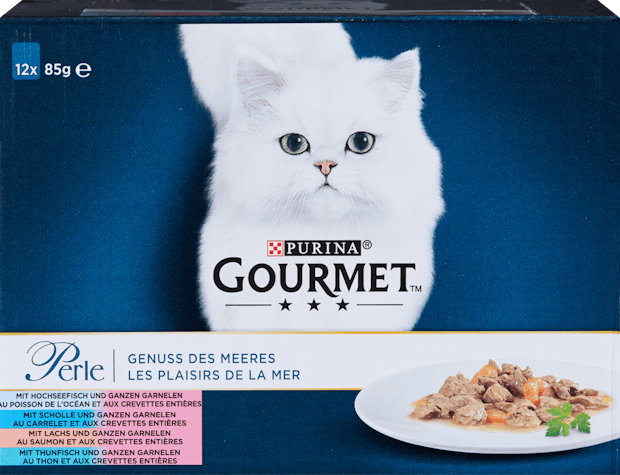 Nourriture pour chat Les plaisirs de la mer Gourmet Perle Purina