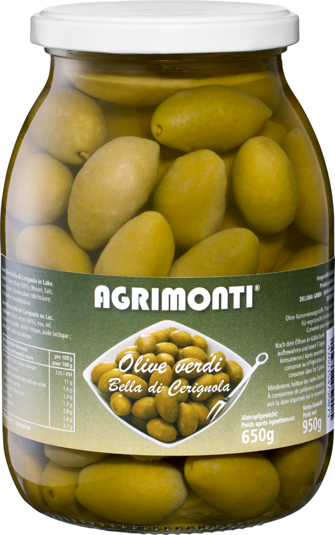 Agrimonti grüne Oliven Bella di Cerignola