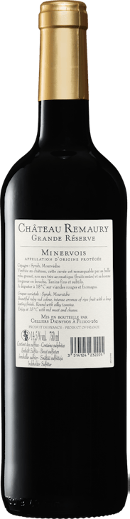 Château Remaury Grande Réserve Minervois AOP