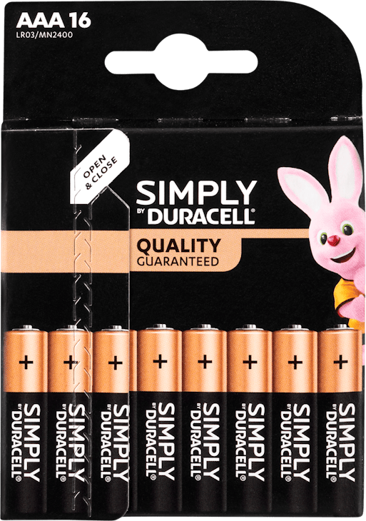 Duracell Batterie AAA Simply Alkaline 