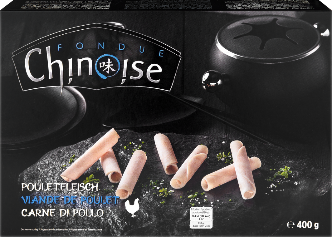 Fondue Chinoise Pouletfleisch