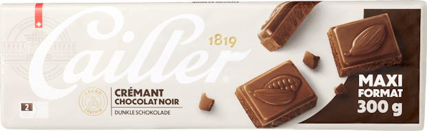 Tablette de chocolat Crémant Cailler