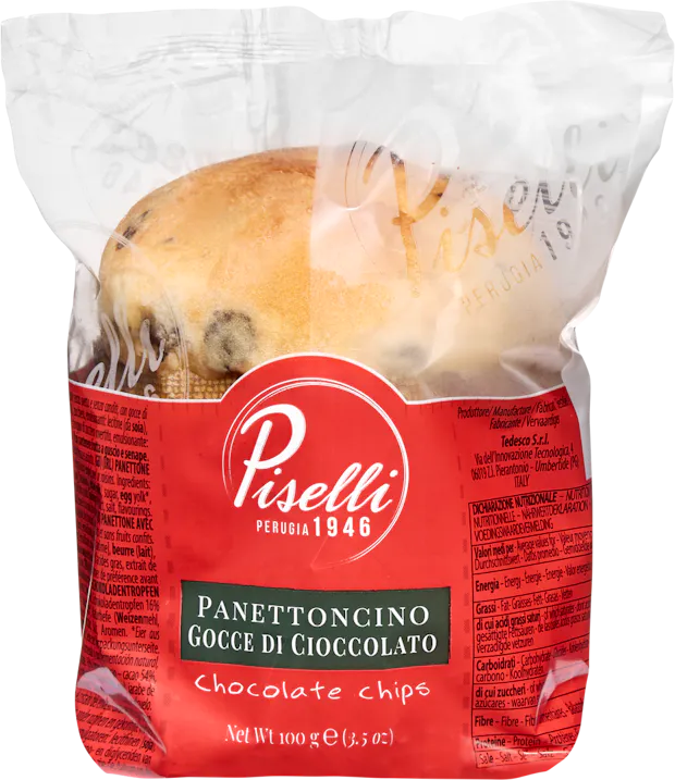 Panettoncini aux pépites de chocolat Piselli