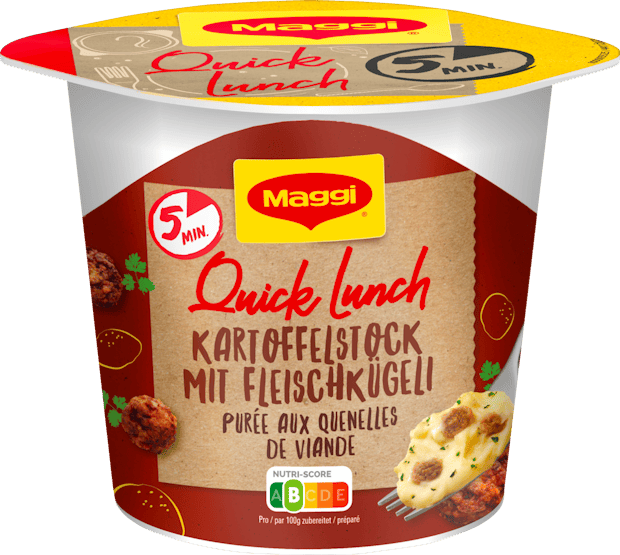 Purée aux quenelles de viande Quick Lunch Maggi 