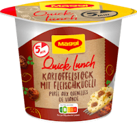 Purè di patate con polpettine di carne Quick Lunch Maggi