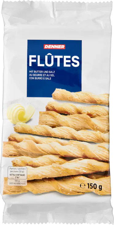 Denner Flûtes con burro e sale 150