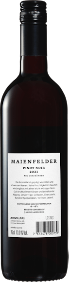 Maienfelder Pinot Noir AOC Graubünden  Zurück