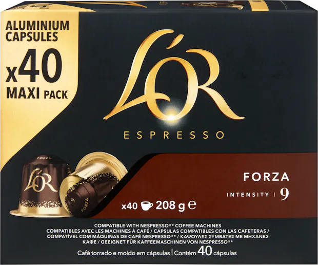 L’OR Espresso Kaffeekapseln Forza