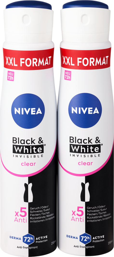 Nivea Deo Spray Black & White Invisible Clear