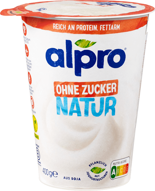 Alpro Soja Joghurtalternative Nautre ohne Zucker 