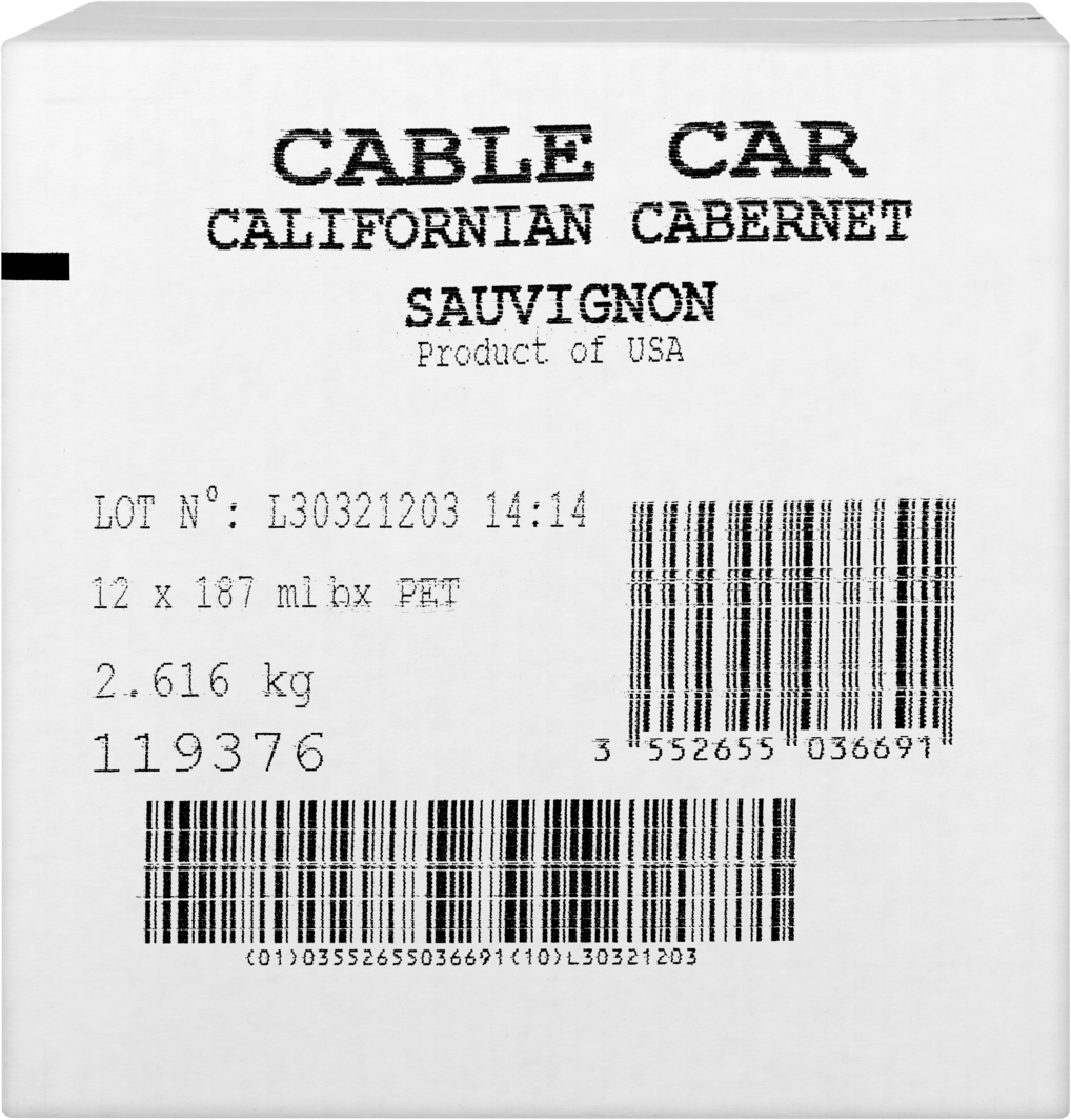 Cable Car Cabernet Sauvignon California PET (Andere)
