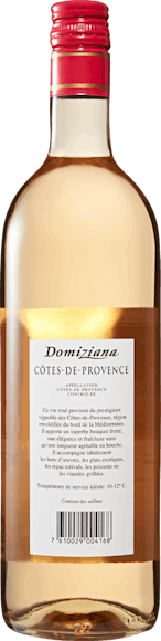 Domiziana Côtes-de-Provence AOC Rosé (Rückseite)