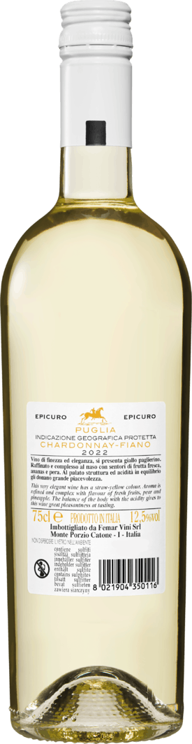 Puglia | 6 Flaschen Bianco Weinshop cl Denner 75 IGP - Chardonnay/Fiano à Epicuro