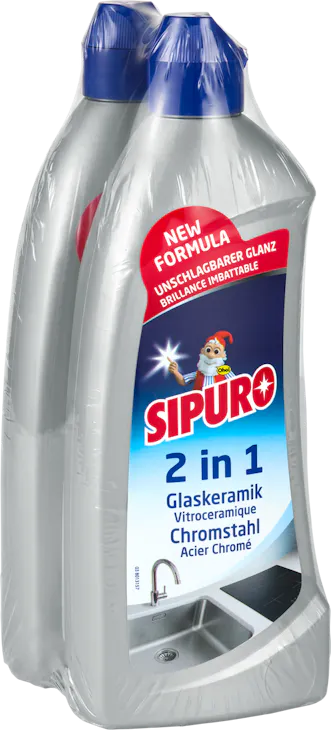 Crema detergente Vetroceramica e Acciaio inox Sipuro