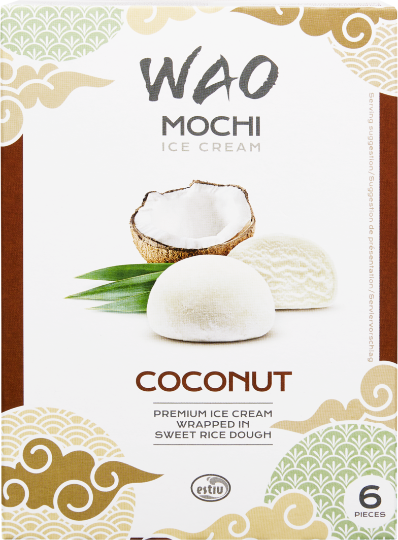 Wao Mochi Ice Cream Coconut