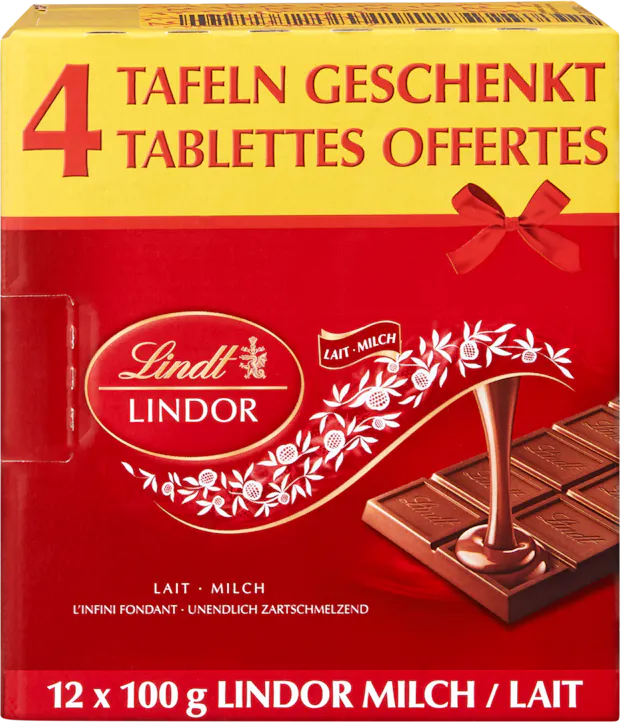 Tavoletta di cioccolata Lindor Latte Lindt