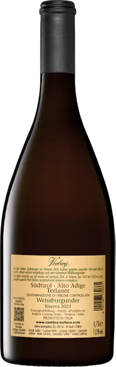 Terlan Pinot Bianco Vorberg Alto Adige Riserva DOC