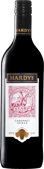 Hardys Stamp Cabernet/Shiraz De face
