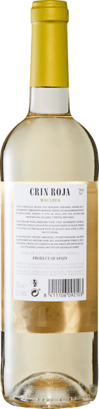 Crin Roja Macabeo Vino de la Tierra de Castilla (Rückseite)