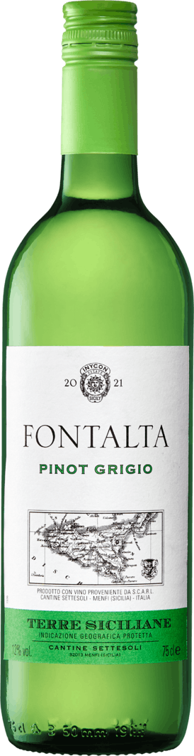 Weinshop Siciliane Denner - Flaschen Grigio à | IGP 75 Pinot 6 Fontalta Terre cl