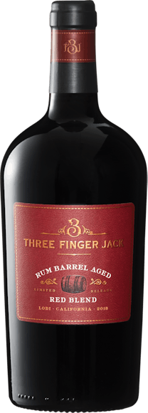 Three Finger Jack Rum Barrel Red Blend Lodi Davanti