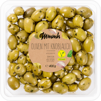 Mmmh Grüne Oliven mit Knoblauch