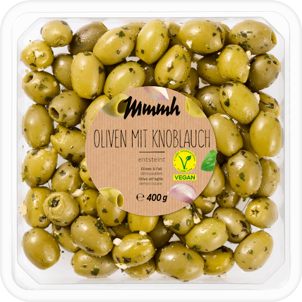 Olives vertes à l'ail Mmmh