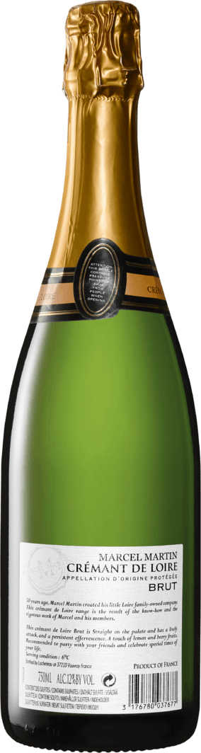 Loire 75 Flaschen - AOP Brut Crémant Martin Weinshop | à Marcel Denner de cl 6