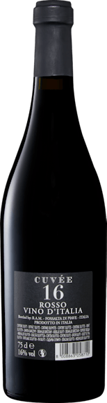 Cuvée 16 Limited Edition Rosso Vino d'Italia  (Rückseite)