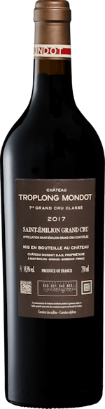 Château Troplong Mondot 1er Grand Cru Classé B Saint-Emilion AOC (Face arrière)