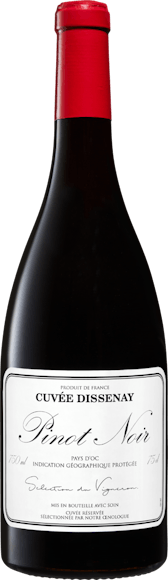 Cuvée Dissenay Pinot Noir Pays d’Oc IGP  De face