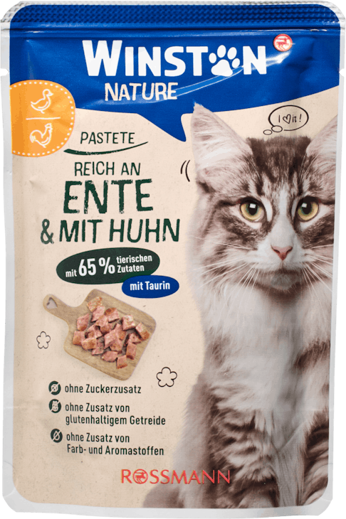 Winston Katze Nature mit Ente und Huhn 85