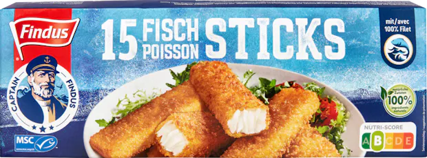 Sticks de poisson Findus