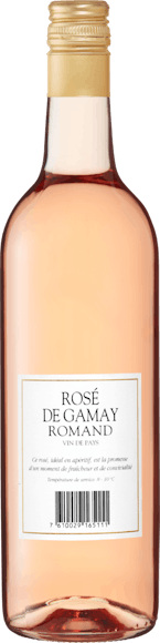 Rosé de Gamay Romand Vin de Pays (Face arrière)