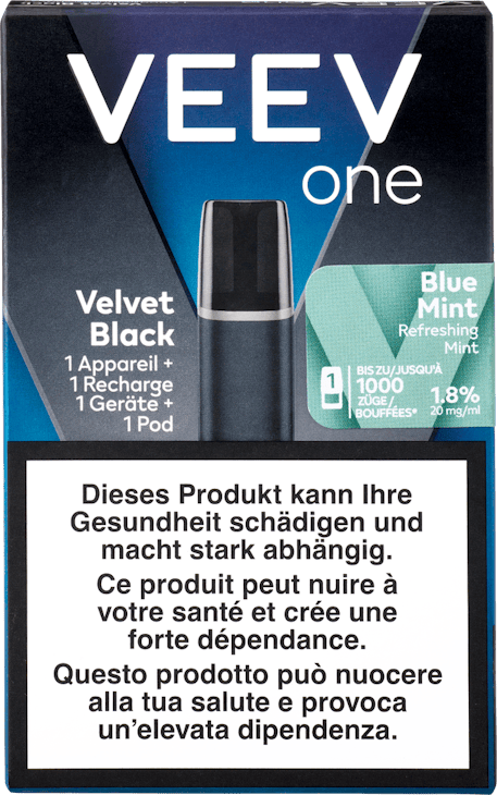 Veev One Velvet Black Blue Mint