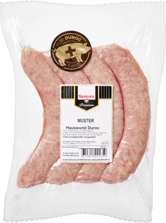 Spiess Pur Duroc Schweinsbratwurst 