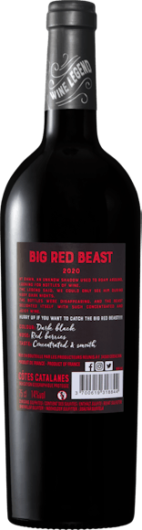 Big Red Beast Côtes Catalanes IGP (Rückseite)