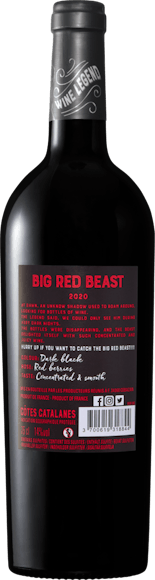 Big Red Beast Côtes Catalanes IGP (Face arrière)