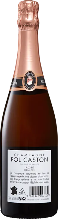 Pol Caston Rosé demi-sec Champagne AOC