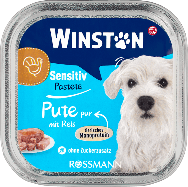 Winston Hundefutter Sensitiv Pastete Pute mit Reis