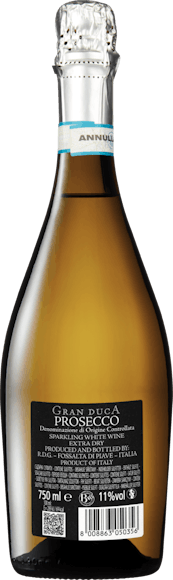 Gran Duca Limited Edition Extra Dry Prosecco DOC
 (Rückseite)