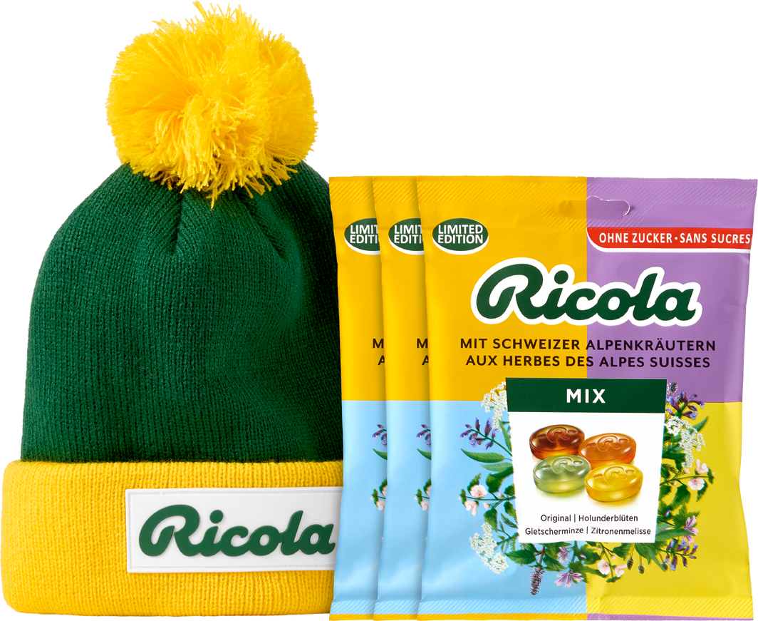 Ricola Kräuterbobons Mix mit Mütze