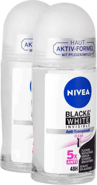 Nivea Deo Roll-On Black & White Invisible Clear