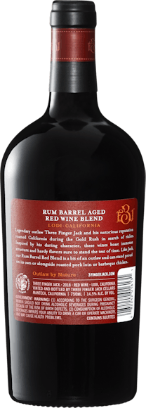Three Finger Jack Rum Barrel Red Blend Lodi (Retro)