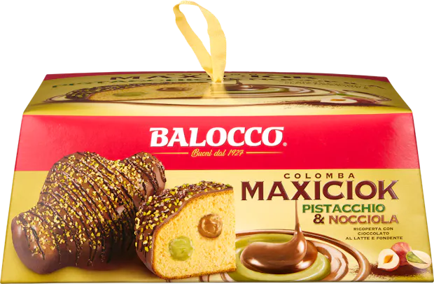 Balocco Colomba MaxiCiock Pistacchio & Nocciola 