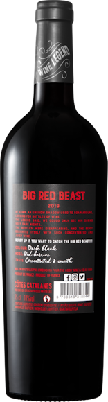 Big Red Beast Côtes Catalanes IGP Arrière