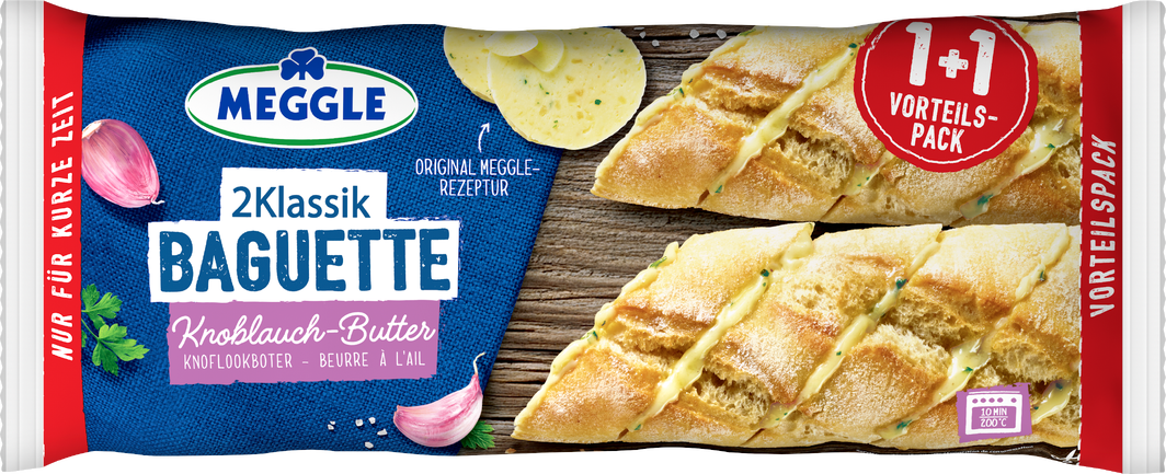 Meggle Baguette Knoblauch-Butter