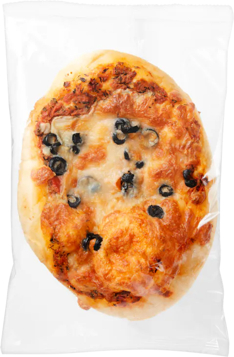 Bertschi Fladenbrot Tomaten Mozzarellla mit Oliven 
