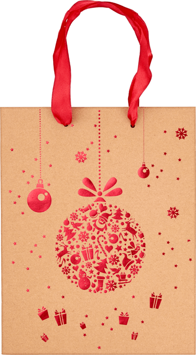 Weihnachts-Geschenktasche midi