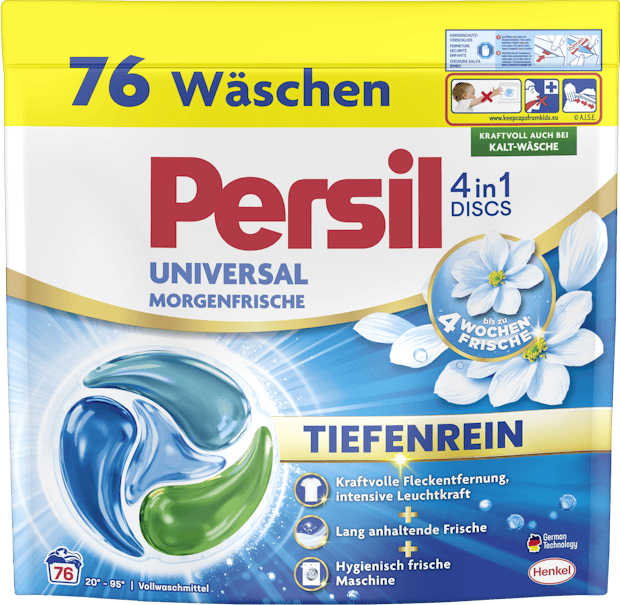 Lessive Discs 4 en 1 Universal Morgenfrische Persil